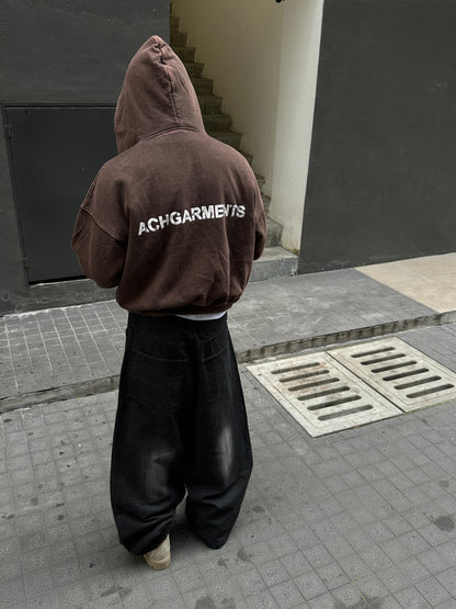 Hoodie zipper & Tee brown Lips