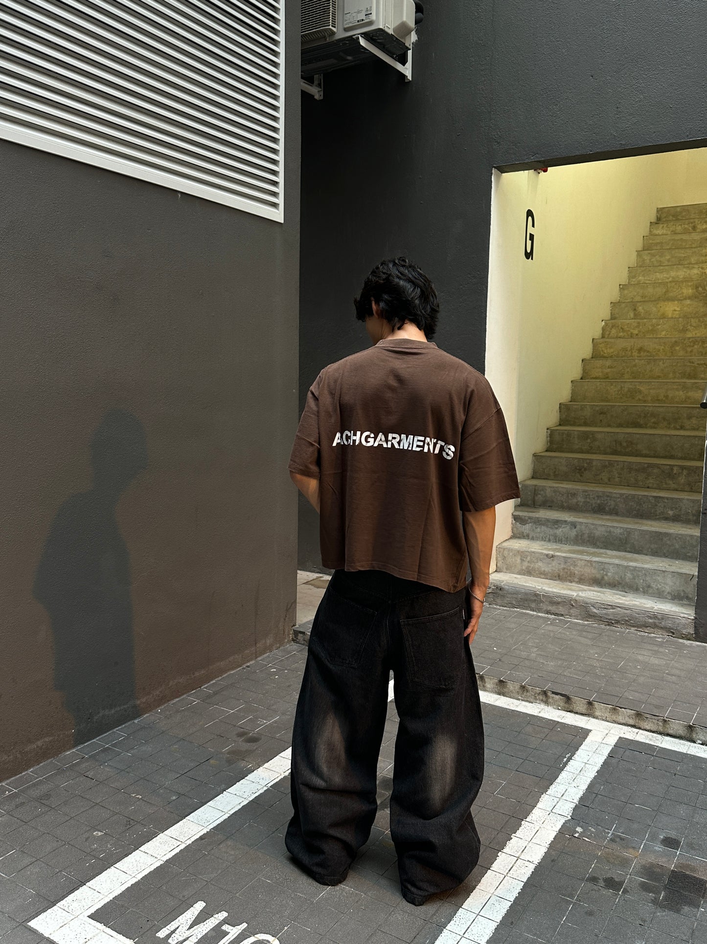 Hoodie zipper & Tee brown Lips