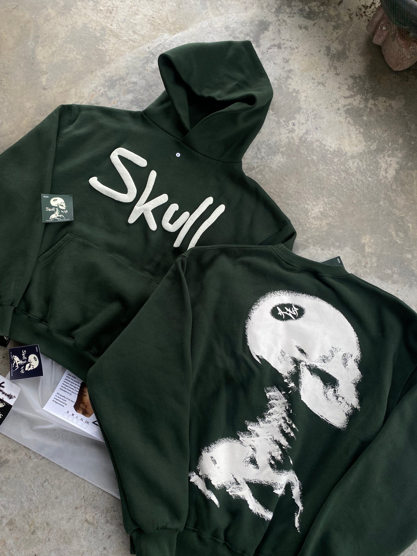 HOODIE SKULL (BLACK) ACHGARMENTS