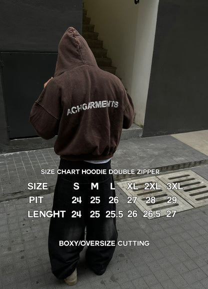 HOODIE DOUBLE ZIPPER LIPS